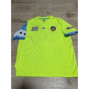 Melbourne Victory FC Soccer Jersey Neon Green Men's M Australia football
